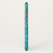 Elegant Blauwgroen Glitter Case-Mate iPhone Case (Achterkant/links)