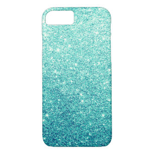 Elegant Blauwgroen Glitter Luxury iPhone 7 Hoesje