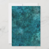 Elegant Blauwgroen Gold Eiffel Tower Sweet 16 Kaart (Achterkant)