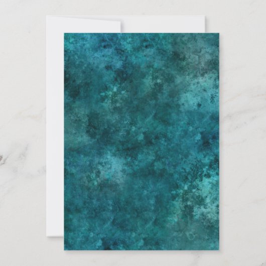 Elegant Blauwgroen Gold Eiffel Tower Sweet 16 Kaart (Achterkant)