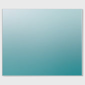 Elegant Blauwgroen Gradient Matte Wrapping Papier (Vlak)