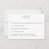 Elegant Blauwgroen Greenery Response, Waterverf We RSVP Kaartje (Voorkant)