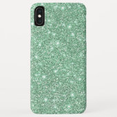 Elegant Blauwgroen Groen Faux Glamoureus Glitter Case-Mate iPhone Case (Achterkant)