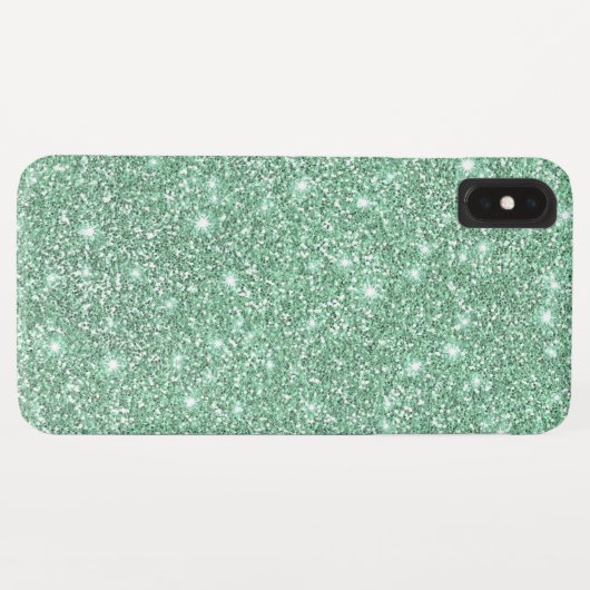 Elegant Blauwgroen Groen Faux Glamoureus Glitter Case-Mate iPhone Case (Achterkant (horizontaal))