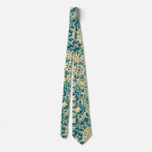 Elegant Blauwgroen groen goudpatroon Mandala Patte Stropdas (Achterkant)