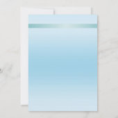 Elegant Blauwgroen How House Warming Party Kaart (Achterkant)