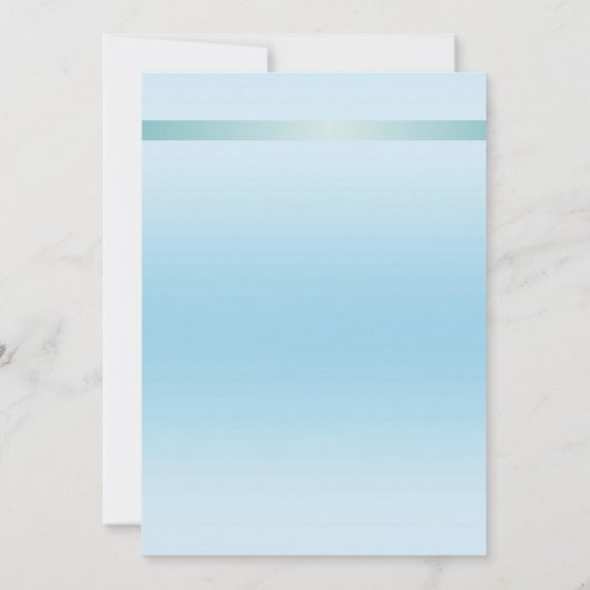 Elegant Blauwgroen How House Warming Party Kaart (Achterkant)