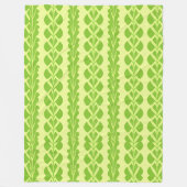 Elegant Blauwgroen kantpatroon Fleece Deken (Voorkant)