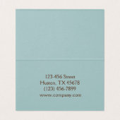 elegant blauwgroen leren met gereedschap uit weste kaart (Binnenkant ongevouwen)