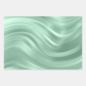 Elegant Blauwgroen Lila Aqua Blue Swirl Patroon Inpakpapier Vel (Voorkant 3)