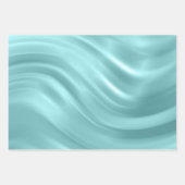 Elegant Blauwgroen Lila Aqua Blue Swirl Patroon Inpakpapier Vel (Voorkant)