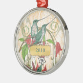 Elegant Blauwgroen Rood Ornament voor mensvogels (Links)