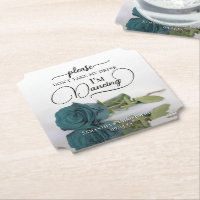 Elegant Blauwgroen Roos Neem mijn Drink bruiloft n