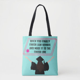 Elegant Blauwgroen & Roze Grappig Quote Gift voor Tote Bag