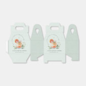 Elegant Blauwgroen Sinaasappel Groen Cocktail Vrij Bedankdoosjes (Uitgevouwen)