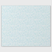 Elegant Blauwgroen Venetiaans flesje Cadeaupapier (Vlak)