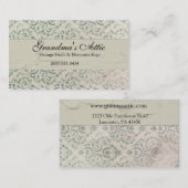 Elegant  Blauwgroen Visitekaartje2 Visitekaartje (Voorkant / Achterkant)