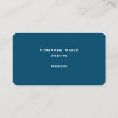 Elegant Blauwgroen Wedding Dress Visitekaartje (Achterkant)