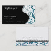 Elegant Blauwgroen zwenkkaartenmodel voor zwenkwag Visitekaartje (Voorkant / Achterkant)