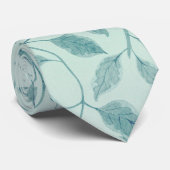 Elegant Bleek blauw-olievlek Natuur laat Mannen Stropdas (Opgerold)