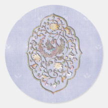 Elegant Bleek Blue Vintage Wedding Envelope Seals