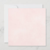 Elegant Bleek Blush Roze Oval Foto Weddenschap Bedankkaart (Achterkant)