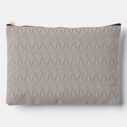 Elegant Bleek Crème Nep Diamant Brei Patroon Etui (Voorkant)