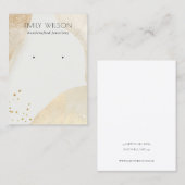 Elegant Bleek Gold Abstract beeldscherm voor vormg Visitekaartje (Voorkant / Achterkant)