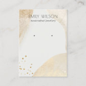 Elegant Bleek Gold Abstract beeldscherm voor vormg Visitekaartje (Voorkant)
