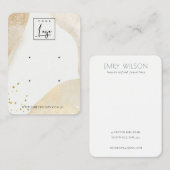 Elegant Bleek Gold Abstract Logo 2 Veroorbaar beel Visitekaartje (Voorkant / Achterkant)