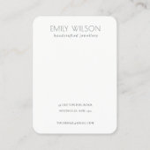 Elegant Bleek Gold Abstract Logo 2 Veroorbaar beel Visitekaartje (Achterkant)