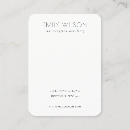 Elegant Bleek Gold Abstract Logo 2 Veroorbaar beel Visitekaartje (Achterkant)