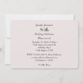 Elegant Bleek roze Rose Floral Kaart (Achterkant)