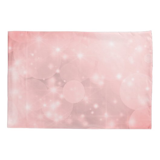 Elegant Bleek Roze Sparkly-ontwerp Kussensloop (Achterkant-Links)