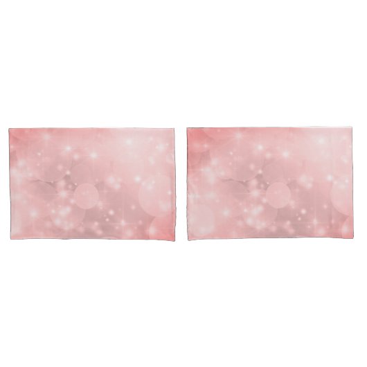 Elegant Bleek Roze Sparkly-ontwerp Kussensloop (Voorkant-Set)