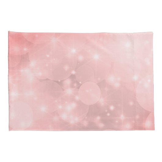 Elegant Bleek Roze Sparkly-ontwerp Kussensloop (Achterkant-Rechts)