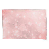 Elegant Bleek Roze Sparkly-ontwerp Kussensloop (Voorkant-Links)