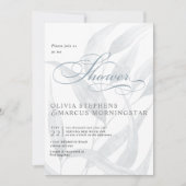 Elegant Bleek Stusty Blue Eucalyptus Leaves Kaart (Voorkant)