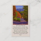 Elegant Blessing Memorial Funeral Service Kaart Visitekaartje (Voorkant)