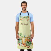 Elegant Blessings Herfst Autumn Harvest Thanksgivi Schort (Gedragen)