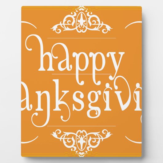 elegant blij thanksgiving fotoplaat (Voorkant)