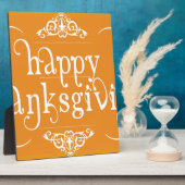 elegant blij thanksgiving fotoplaat (Zijkant)