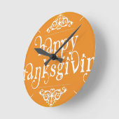 elegant blij thanksgiving ronde klok (Hoek)