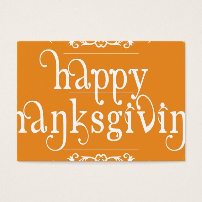 elegant blij thanksgiving visitekaartjes (Voorkant)