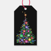 Elegant Bling Christmas Tree Gift Label Cadeaulabel (Voorkant)