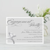 Elegant Bling Engagement Party Kaart (Staand voorkant)