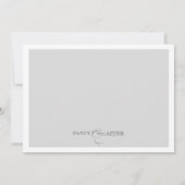 Elegant Bling Engagement Party Kaart (Achterkant)