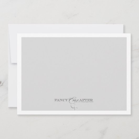 Elegant Bling Engagement Party Kaart (Achterkant)