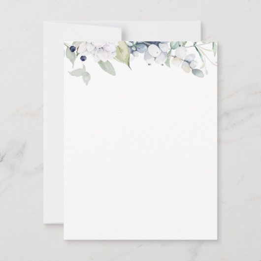 Elegant Bliss Wijziging van de plannen Trouwannoun Aankondiging (Achterkant)