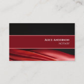 Elegant bloederig rood luxueus vrouwelijk kleurrij visitekaartje (Voorkant)